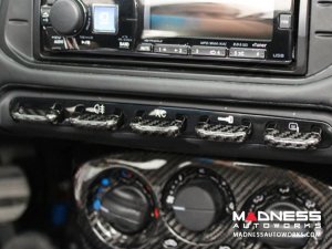 Alfa Romeo 4C Center Console Switch Bank Trim Set - Carbon Fiber